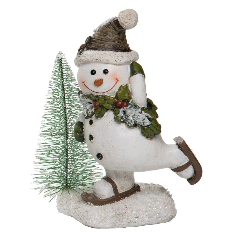 resin snowman statue outdoor